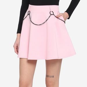 Light Pink Skirt With Chains
